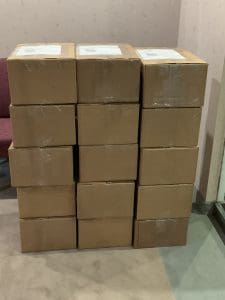 Tidewater tech donates these 30 boxes of laptops