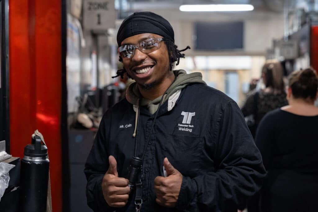 Tidewater Tech Welding Student